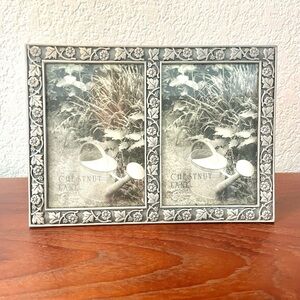 Pewter Double Photo 4x6 Frame